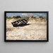 Boat at the South Beach of Skagen - Oscar Björck — framed artwork on a wall