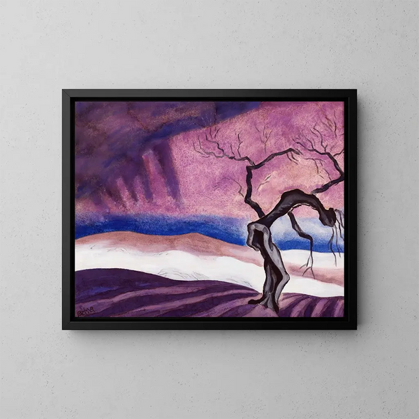 La Mort - Oscar Bluemner — gerahmtes Bild an der Wand