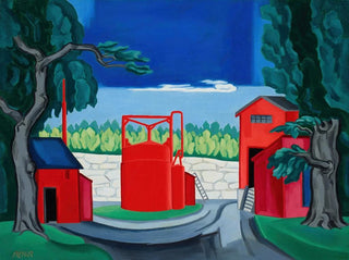 Oscar Bluemner - Pagoda Red Tank West Quincy.webp