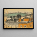 Harlem Roofs - Oscar Bluemner — framed artwork on a wall