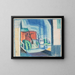 Studio per il porto di Canal Rockaway - Oscar Bluemner — quadro incorniciato alla parete