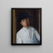 Portrait einer Dame - Oscar Ghiglia — gerahmtes Bild an der Wand