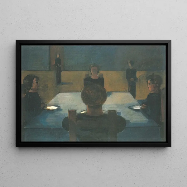 Dinner - Oskar Schlemmer — gerahmtes Bild an der Wand