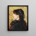 Portrait von Naile Hanım - Osman Hamdi Bey — gerahmtes Bild an der Wand