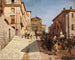 Vista di Genzano con la chiesa Santa Maria della Cima - Oswald Achenbach — vista dell’opera