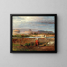 An den Toren von Rom - Oswald Achenbach — gerahmtes Bild an der Wand