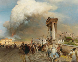 Eruption des Vesuvs - Oswald Achenbach — Ansicht des Kunstwerks