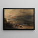 Golfe de Naples - Oswald Achenbach — gerahmtes Bild an der Wand
