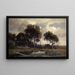 Herbstlandschaft bei Schleissheim - Otto Fröhlicher — gerahmtes Bild an der Wand