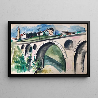 Otto Geigenberger - Gurglbachviadukt bei Reith bei Seefeld in Tirol.webp