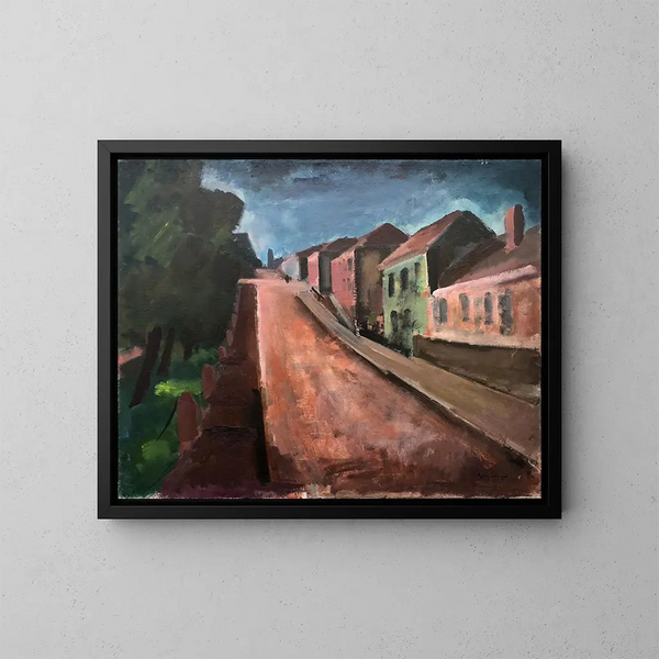 Rue rouge - Otto Geigenberger — gerahmtes Bild an der Wand