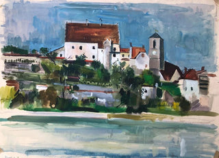 Otto Geigenberger - Wasserburg am Inn Blick auf die Burg und die Pfarrkirche St Jakob.webp