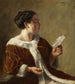 Donna con cappotto bordato di pelliccia - Otto Kirberg — vista dell’opera