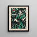 Donna in verde - Otto Lange — quadro incorniciato alla parete