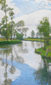 Riverbank Painting - Otto Modersohn — artwork view