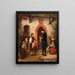 Der Schullehrer - Otto Rethel — gerahmtes Bild an der Wand