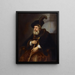 Portrait eines alten Mannes - Otto Wüstlich — gerahmtes Bild an der Wand