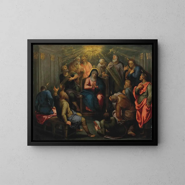 Die Pfingsten - Otto van Veen — gerahmtes Bild an der Wand