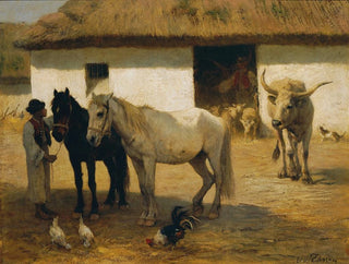 Otto von Thoren - Ungarischer Bauernhof.webp