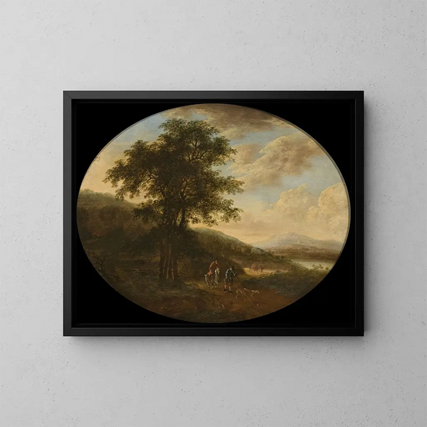 Landschaft Italien - Ottomar Hackius — gerahmtes Bild an der Wand