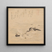 Where cormorants and seagulls gathered and played from the series Tosa Nikki - Kubo Shunman — framed artwork on a wall