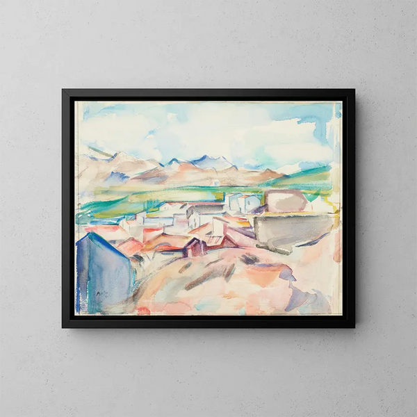 Village ensemble à Banyuls-sur-Mer - Owen Merton — quadro incorniciato alla parete
