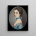 Portrait einer Dame - Ozias Humphry — gerahmtes Bild an der Wand