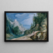 Paesaggio vicino a Tivoli - Cerchio di Paul Bril — quadro incorniciato alla parete