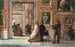 Innen-Gemälde mit Besuchern im Palazzo Pitti in Florenz - P. C. Skovgaard — Ansicht des Kunstwerks