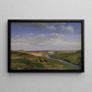 P C Skovgaard - View of the North Coast of Zealand at Dronningmlle.webp