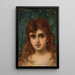 Head of Woman - Pantaleon Szyndler — framed artwork on a wall