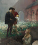 Hamlet and the gravediggers painting - Pascal-Adolphe-Jean Dagnan-Bouveret — artwork view