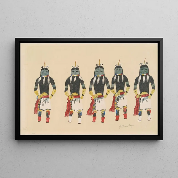 Patricio Toya - LongHaired Kachinas.webp
