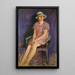 Portrait von Biddy Campbell, Tochter des 2. Lord Glenavy - Patrick Joseph Tuohy — gerahmtes Bild an der Wand