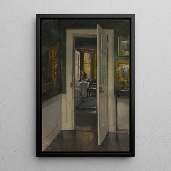 Interior with view of the morning living room - Patrick William Adam — framed artwork on a wall