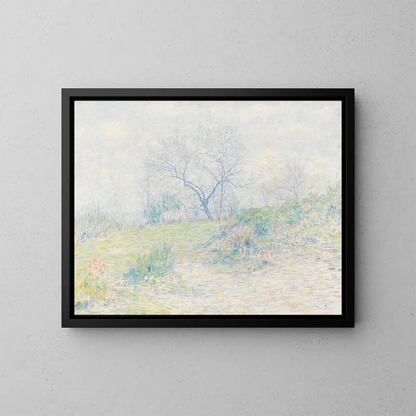 Bouleaux au printemps - Paul Baum — gerahmtes Bild an der Wand