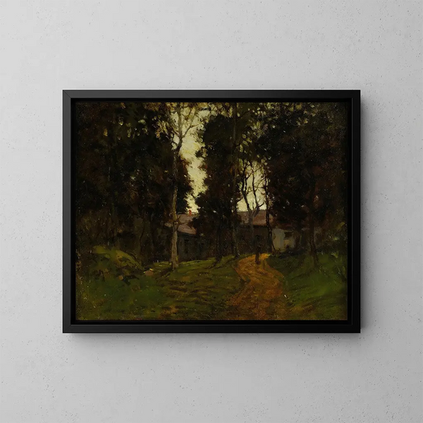 L'Ancien Auberge - Paul Cornoyer — gerahmtes Bild an der Wand