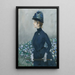 Die Frau mit Blumen - Paul César Helleu — gerahmtes Bild an der Wand