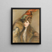 Dame au chapeau de plumes - Paul César Helleu — quadro incorniciato alla parete