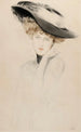 Portrait de femme au chapeau - Paul César Helleu — vista dell’opera