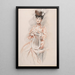 Elegante à la sedia a lyre - Paul César Helleu — quadro incorniciato alla parete