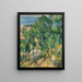 Vista sul mare a L'Estaque - Paul Cézanne — quadro incorniciato alla parete
