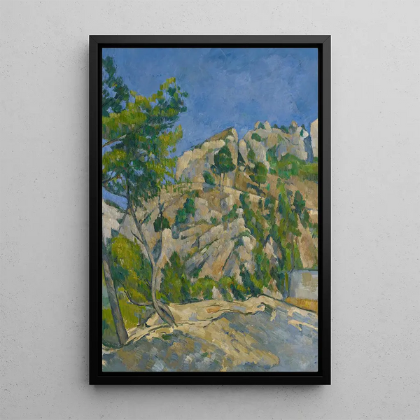 Fond du ravin - Paul Cézanne — framed artwork on a wall