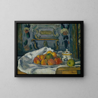 Piatto di mele - Paul Cézanne — quadro incorniciato alla parete