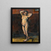Frau nackt stehend - Paul Cézanne — gerahmtes Bild an der Wand