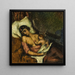 Frau stillt ihr Kind - Paul Cézanne — gerahmtes Bild an der Wand