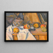 Frutta e vaso di zenzero - Paul Cézanne — quadro incorniciato alla parete