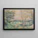 In das Tal der Oise - Paul Cézanne — gerahmtes Bild an der Wand