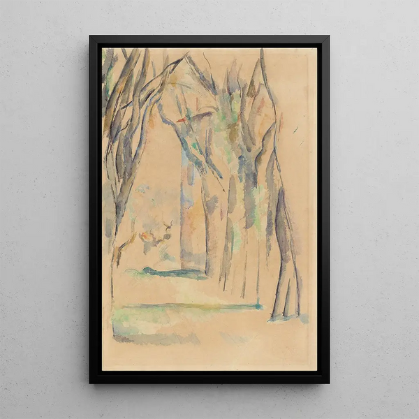 L'Allée des marronniers au Jas de Bouffan - Paul Cézanne — framed artwork on a wall