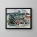 Landschaft - Paul Cézanne — gerahmtes Bild an der Wand